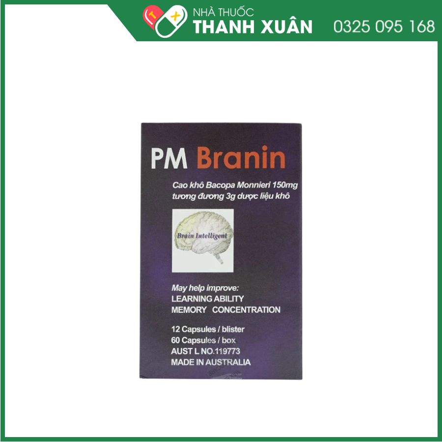 PM Branin giúp cải thiện và duy trì chức năng não